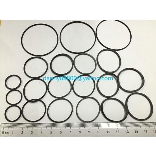 FREE post 3bag 20pcs/bag DVD CD VCD Transmission belt all size folded lenth 2.5-5.5cm thickness 1.2mm rubber belt drive strap