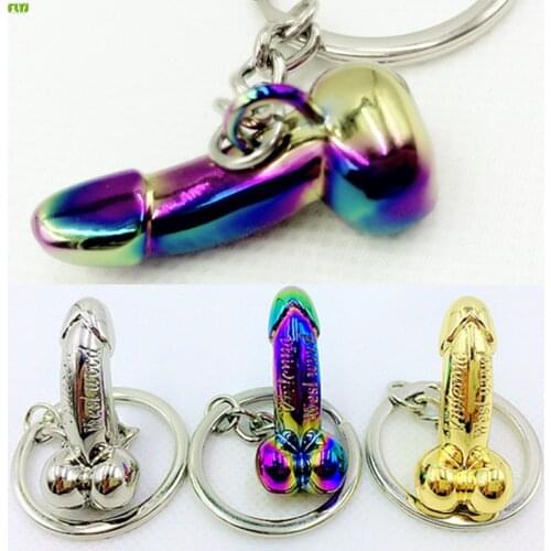 Car key chain Male sex organ key chain Metal motorcycle car Key ring for Benz scania BMW trd alfa romeo niva ford focus 2