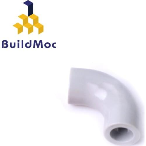 BuildMOC Assembles Particles 71076 TUBE CURVED 1 2/3, METALIZED Building Blocks Parts DIY electric Educa