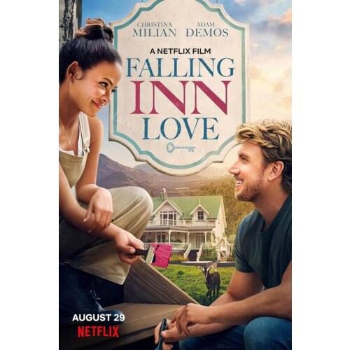 D1025 Falling Inn Love Movie classic Silk Fabric Poster Art Decor Indoor Painting Gift