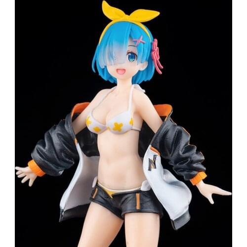 Anime Figure Re:Life in a different world from zero Rem Snow Girl Model Action Figure Kaguya Kiramm PVC Birthday Toys