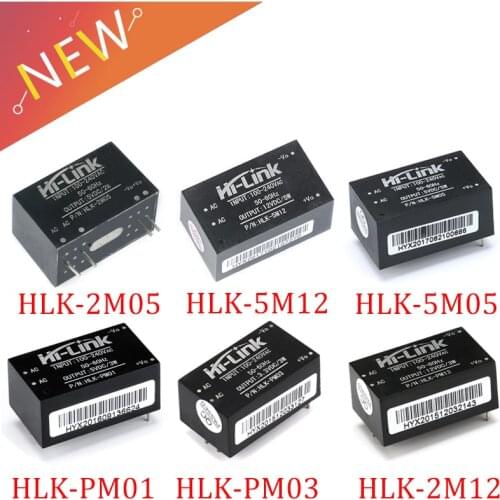 HLK-PM01/03/12 HLK-5M05/12 HLK-2M05 AC-DC 220V to 5V/3.3V/12V Mini Power Supply Module Intelligent Household Switch Power