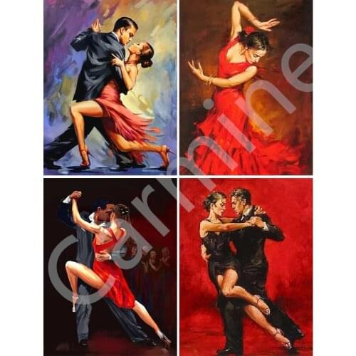 Oil Painting DIY 5D Diamond Painting Ballet Women Pas DE Deux Cross Stitch Art Picture Full Round&Square Drill Home Decoration