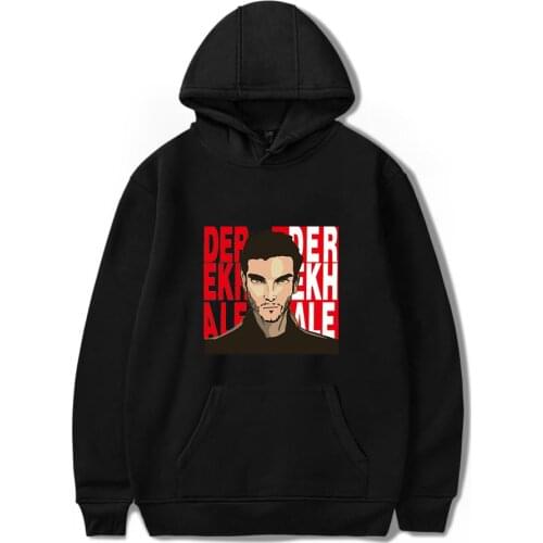 Classic Popular Derek hale Hoodies Men Women Fashion Harajuku Sweatshirt TV series Teen Wolf Character Print Autumn Winter Tops