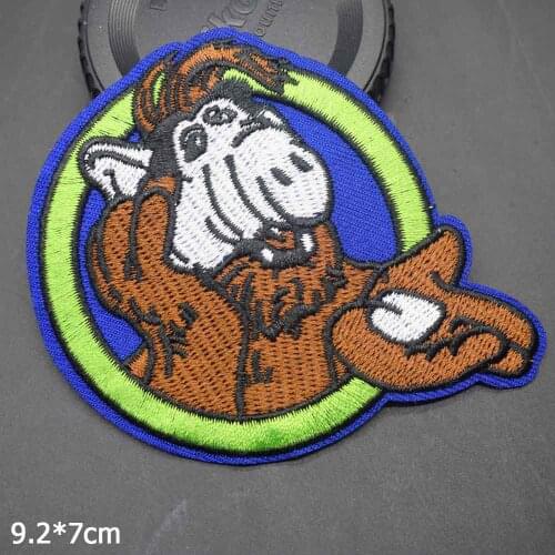Lovely Round Pig Animal IILF Iron on Moving ALF BLF Embroidered Cloth Clothes Patch For Clothing Girls Boy Wholesale