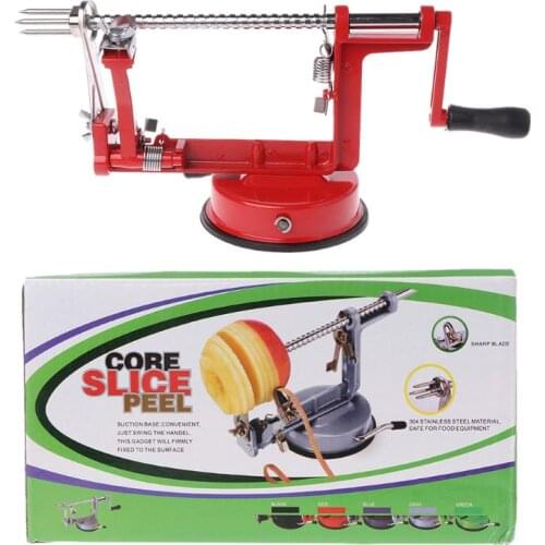 Stainless Steel 3 in 1 Apple Peeler Fruit Peeler Slicing Machine Apple Fruit Machine Peeled Tool