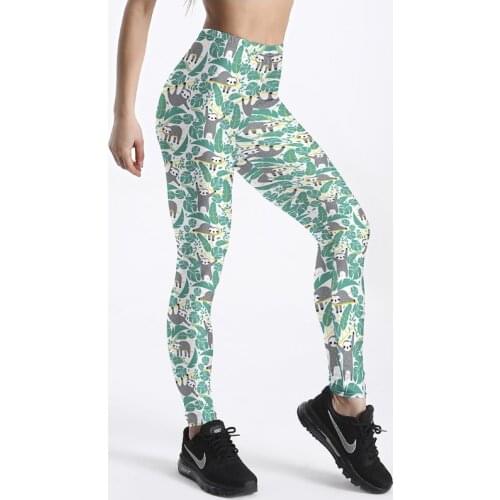 Sexy Sport Yoga Leggings Fashion Flexible Running Pants Mujer Monkey Pattern Big Large Fat Tights Womens New Designs