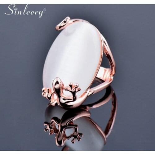 Женские золотые кольца SINLEERY China At AliExpress