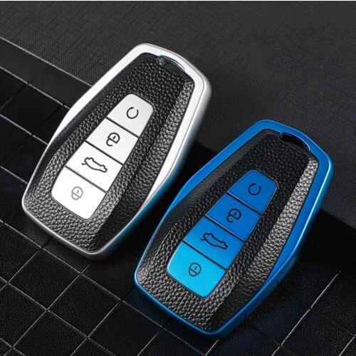 TPU Car Remote Key Case Cover Shell For Geely Coolray 2019-2020 4 Buttons Auto Styling Fob Accessories Holder