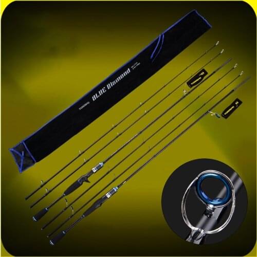 YUANWEI 2.1m Spinning / Casting Fishing Rod With 2 Tips 3 Colors ML/M Power Carbon Lure Rod Vara De Pesca Canne A Peche B499