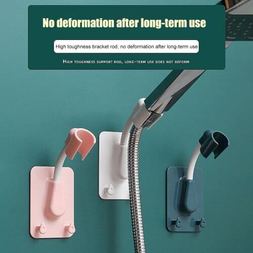 Shower Head Holder Universal 360 Degree Adjustable Punch-Free Shower Rack Paste-Type Shower Bracket Home Bathroom Accessories