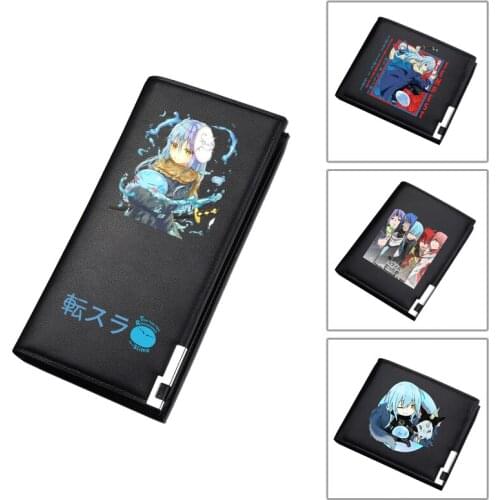 That Time I Got Reincarnated as a Slime Anime Coin Purses Kawaii ID Card Holder Pu Leather Short Wallets Cartoon Money Bag
