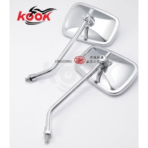 High quality chrome motorcycle mirrors unviersal motorbike rearview mirror for yamaha Harley Davidson rear view mirror silver