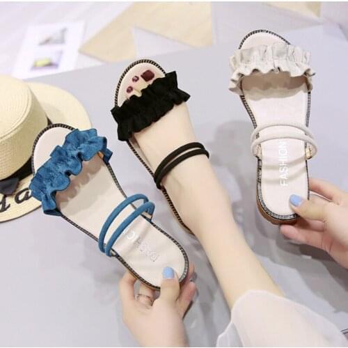 Women Shoes Cool Summer Slippers Fashion Sandals Fy Style Wild 2020 Summer New Flat Slippers