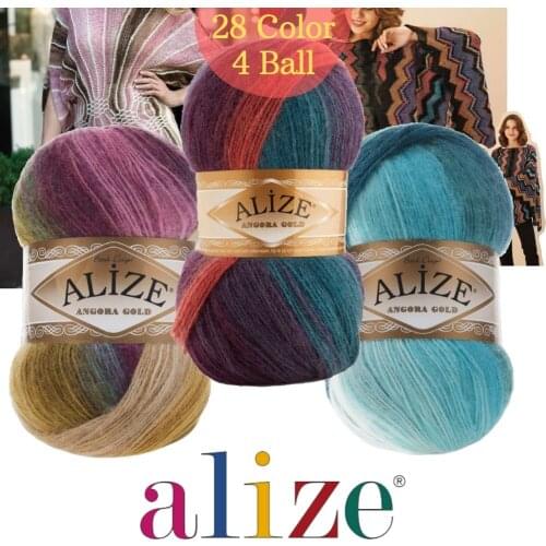 Золотой батик из ангоры Sewing Thread