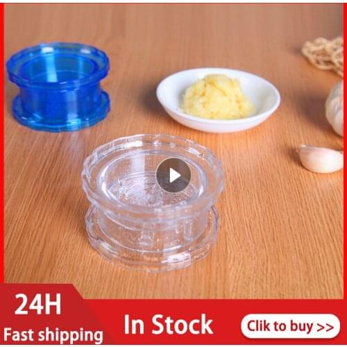1PC Garlic Presses Manual Mashed Garlic Processor Food Chopper Fruit Slicer Twist Prevent Tears Home Kitchen Accessories Crusher