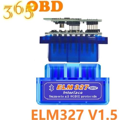 10Pcs/lot Super Mini ELM327 V1.5 With PIC18F25K80 Chip OBD2 Scanner Bluetooth OBDII Adapter Support for Android Torque Windows