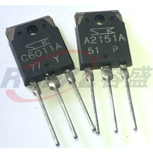 2SC6011A 2SA2151A C6011A A2151A TO-3P Second-hand original 10pcs = 5pair