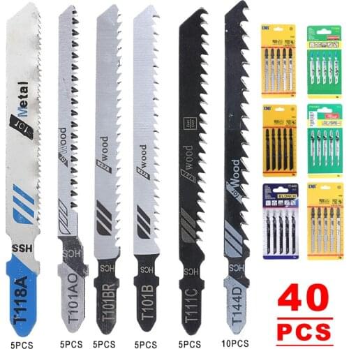 40pcs Reciprocating Saw Blades Saber Saw Handsaw Multi Saw Blade For Cutting Wood Metal PVC Tube Power Tools