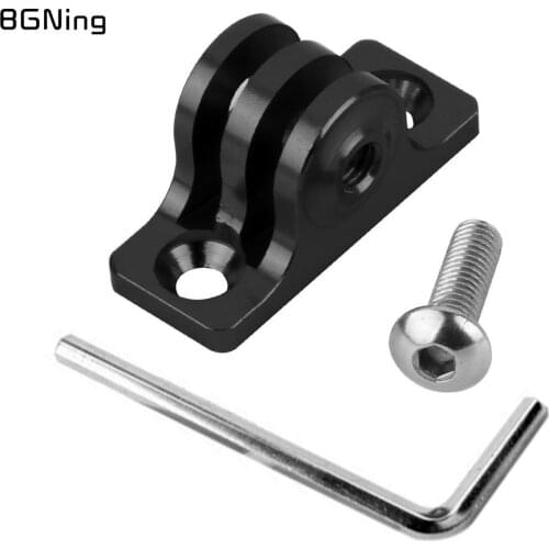 BGNing CNC Aluminum Universal Low Angle Flat Bottom Adapter Base Mount for Gopro Hero 7/6/5/4/3/Yi for Sjcam Sport Action Camera