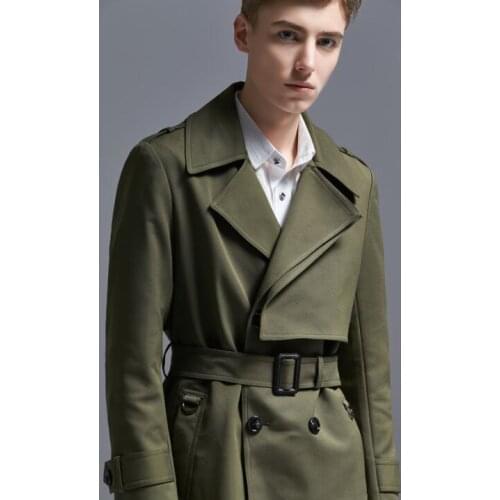 Free shipping 2020 autumn winter trench coat men overcoat long sleeve mens loose clothing England outerwear plus size S - 6XL