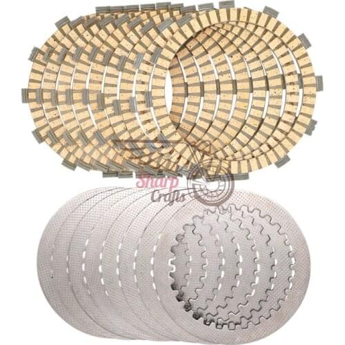 Motorcycle Carbon Fibre Steel Clutch Friction Plates Disc For Yamaha YZF R1 1000 YZF1000 2009-2014 MT-09 MT09 TRA Tracer 900GT