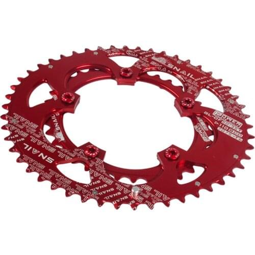 SNAIL Road Bicycle 9-11 Speed 110BCD 50T/35T Double Oval Chainwheel Chainring Bike Chain Ring AL7075-T6