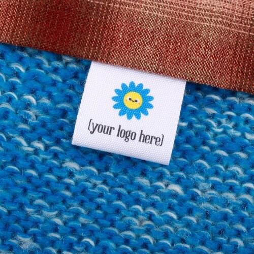 Care Labels, Custom Tags, Logo, Sew in Collar or Seam, Fabric Garment, Apparel Label, Personalized, Sewing Size (MD2097)