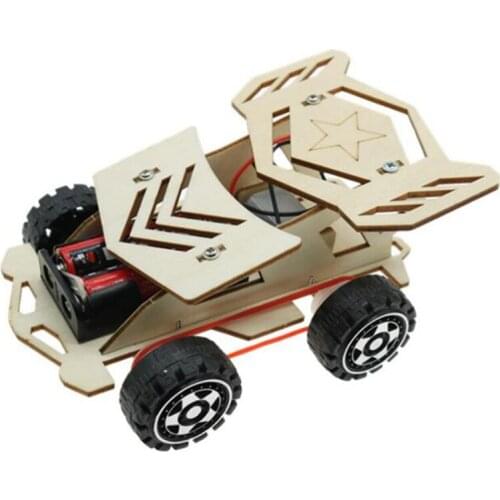 FBIL-DIY Assembly Racing Car Vehicle Model Kit Physical Science Experiment Technology Educational Toys for Kids Craft