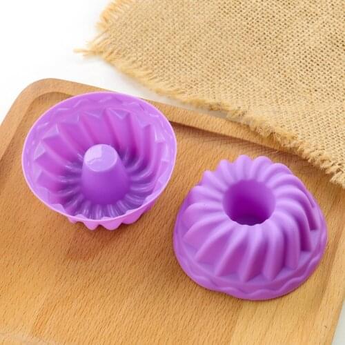 10PC Patisserie Mold Baking Food Grade Silicone Mold Cake Puff Muffin Cup Jelly Shape Bake Children Food Supplement Kitchen Tool