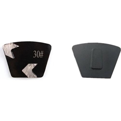 GS03 Terrco Grinding Tools Two Arrow Segment Concrete Teraazo Floor Grinding Disc Scanmaskin Grinding Shoes 12PCS