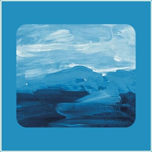 Ins style girl small notebook desk pad sliding desktop office student watercolor art leather mouse pad