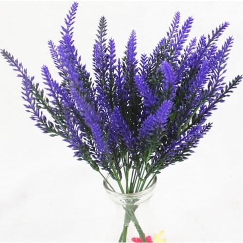 1 bunch Artificial lavender rayon flower desktop fake flower arrangement decoration wedding party decoration Photo props
