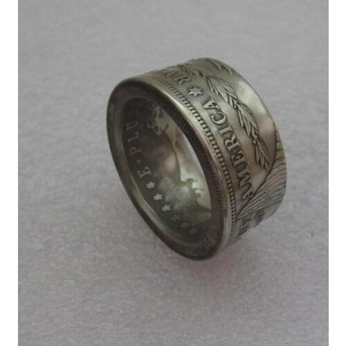 US Morgan Coin Ring Antique Coin Ring Handmade