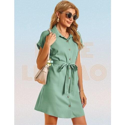 LOVE LICHAO Fashionable Shirt Dresses