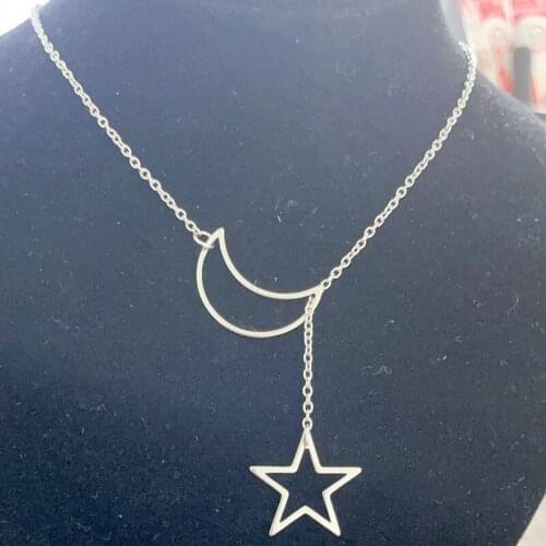 Moon And Han Edition Contracted Young Girl Heart Stainless Steel Collar Bone Chain Necklace With Female Temperament