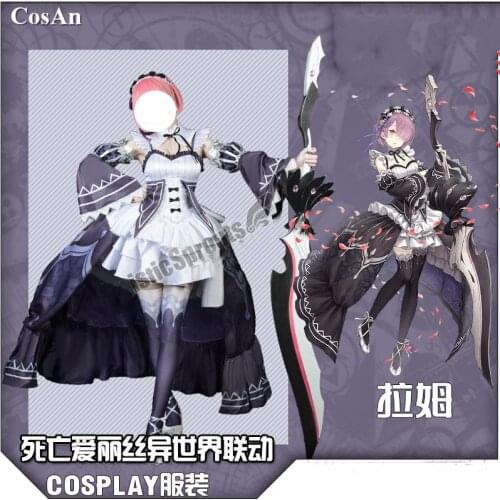 New Anime Re:Life In A Different World From Zero Ram Cosplay Costume Elegant Battle Uniforms Activity Party Role Play Clothing