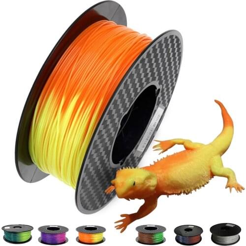 Color Changing with Temperature PLA 3D Printer Filament 1.75mm 500g/250g Gradient Thermochromic Sublimation Printing Material