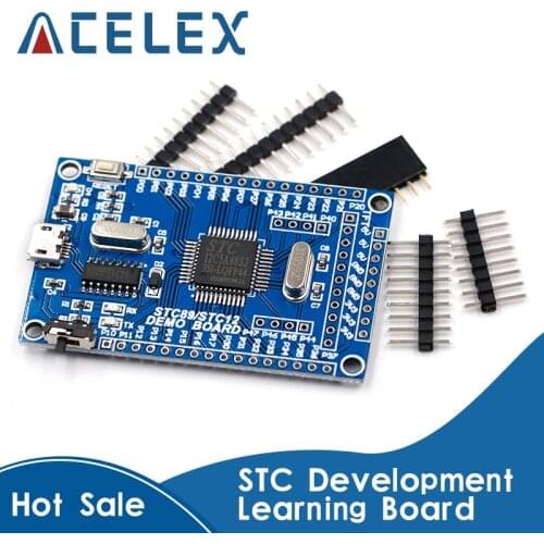 STC12 Core Board STC12C5A60S2 51 Single-Chip Minimum System Development Learning Board/Dual Serial Port Part kit