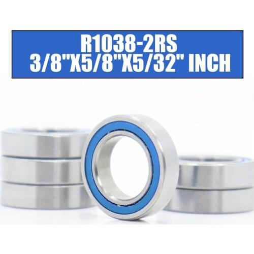 FUSHI R1038 2RS Bearings Blue Sealed Inch Size , ABEC-3 R1038rs Shaft Ball Bearing Parts For Hobby RC Car Truck ,Pick of 6 Pcs