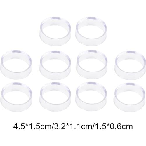 10 PCS Acrylic Clear Display Stand Sphere Holder For Crystal Ball Quartz Glass Stone Base Pedestal Support Decor