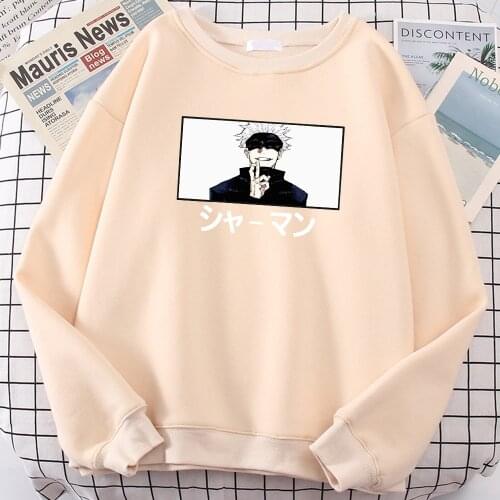 Satoru Gojo Shaman Japan Comics Print Hoody Men Crewneck Oversize Sweatshirt Harajuku Fashion Clothes Fleece Loose Hoodie Unisex