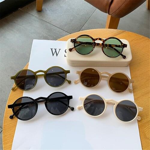 Retro Round Sunglasses Women Brand Designer Small Frame Travel Sun Glasses Ladies Korean Style Outdoor UV400 Protection Eyewear