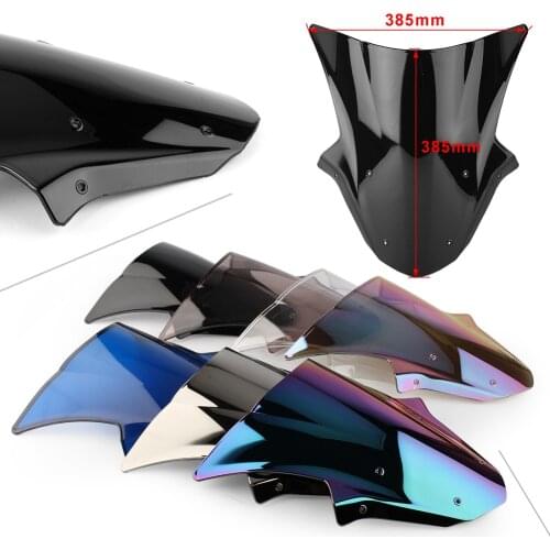 ZX-10R Motorcycle Windshield Double Bubble Windproof Windscreen For Kawasaki Ninja ZX10R 2011 2012 2013 2014 2015 ABS Plastic