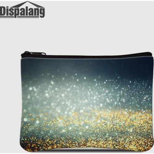 Dispalang Women Cute Wallet Stars Sands Design Coin Purse For Teenage Girls Galaxy Starry Lady Mini Clutch Top Quality Money Bag