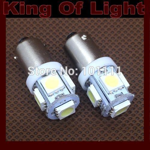 10X Car Auto LED 6523 1895 T4W 5smd Ba9s 5 leds smd 5050 Wedge LED reading Light clearanace Bulb Lamp Free shipping