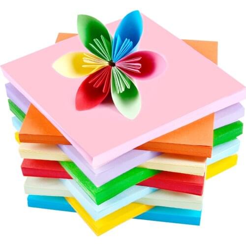 200 Sheets 20 Color Origami Paper for Kids Double Sided Origami Squares in Vivid Colors 6 Inch Easy Fold for Arts Craft D1
