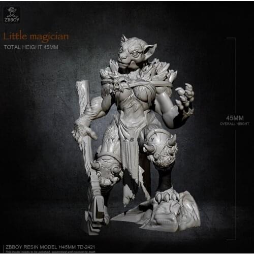 45MM Resin figure kits lion model TD-2421