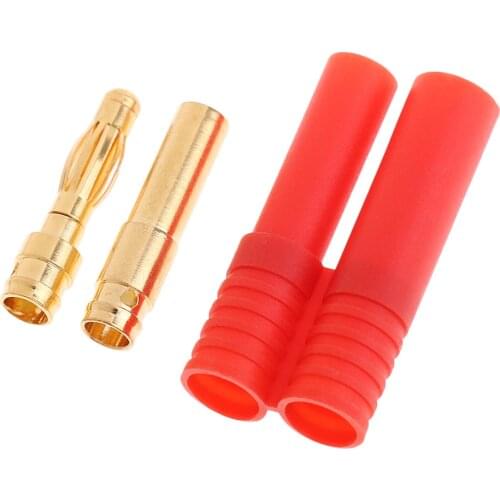 5 Pairs HXT 4.0mm Male to Female Connector Adapter 4mm Banana 4 Bullet Butt, Wireless EC2 Plug