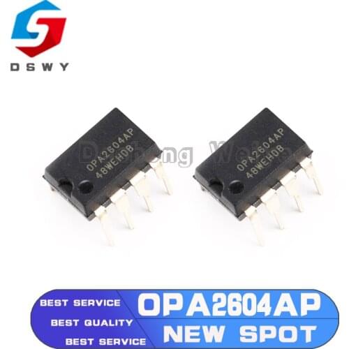 5PCS OPA2604AP DIP8 OPA2604A DIP OPA2604 DIP-8 2604AP Dual FET-Input, Low Distortion OPERATIONAL AMPLIFIER